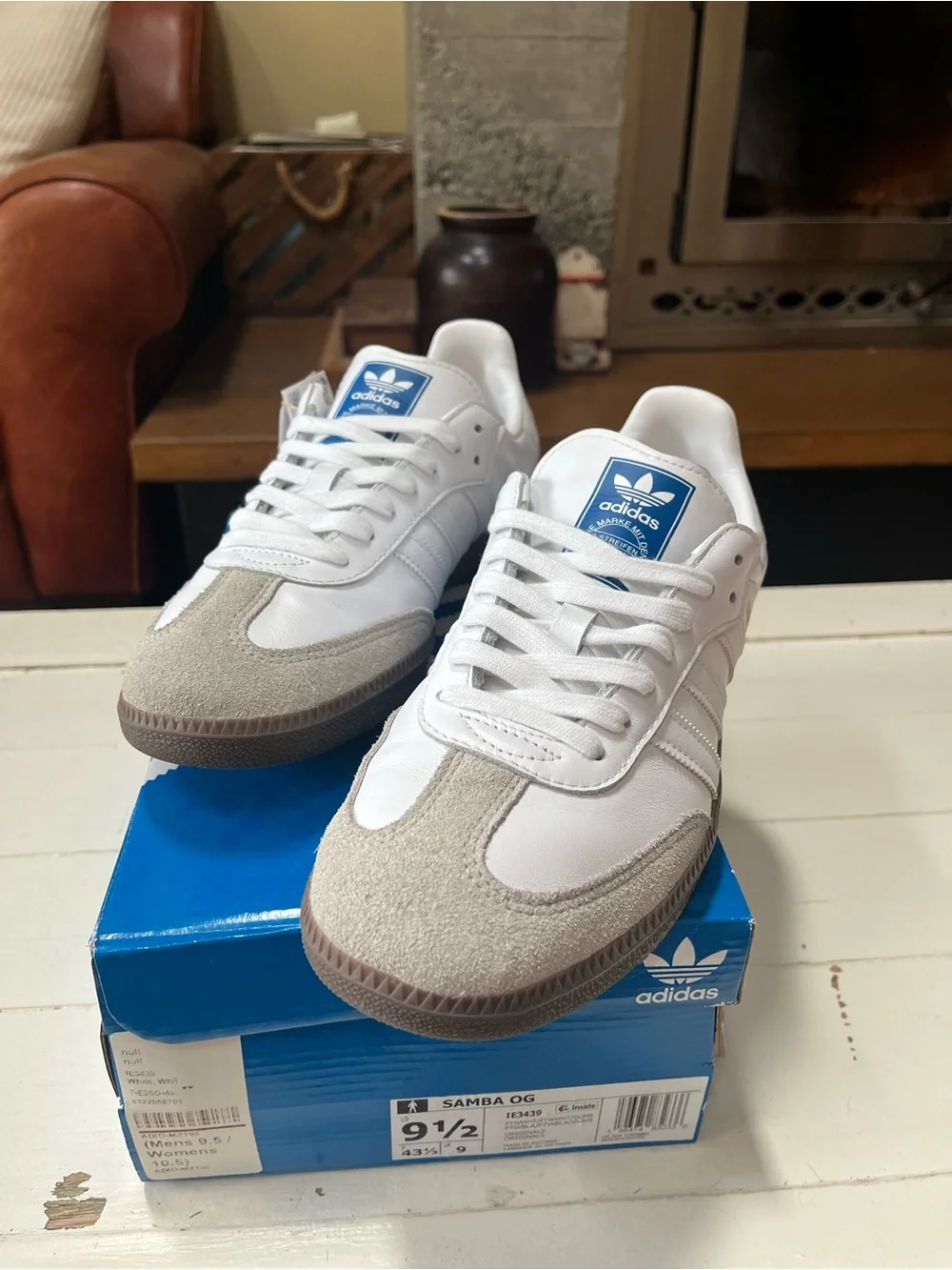 Adidas OG Sambas Double White Gum (BASICALLY NEW)
